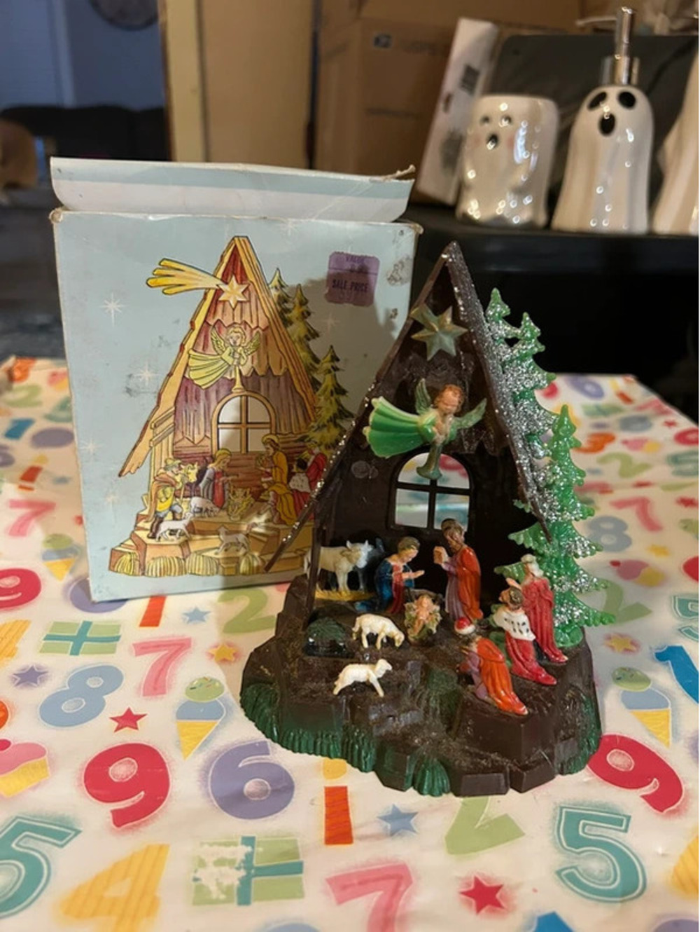 Vintage Nativity Set in Box